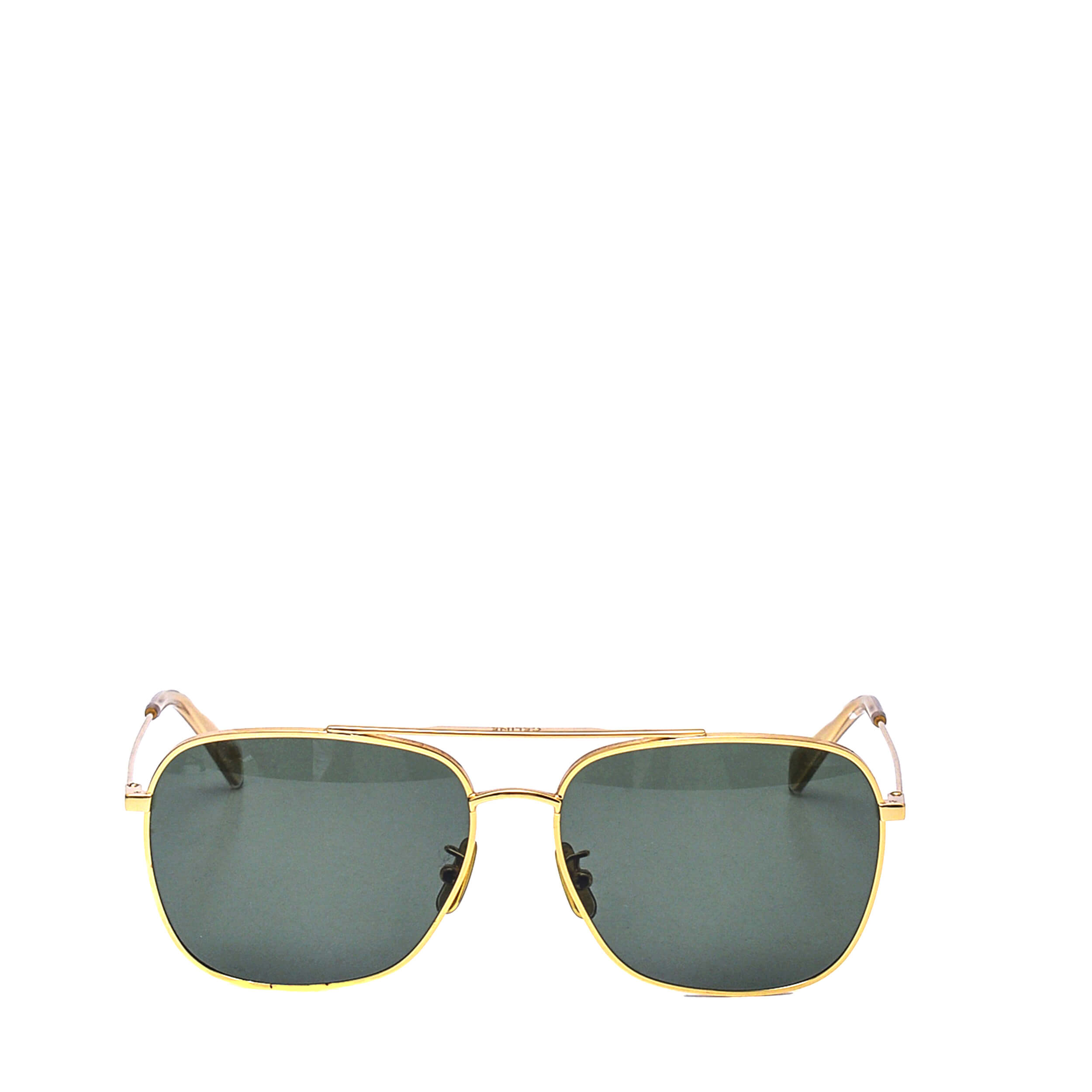 Celine - Gold Metal Frame Mineral Sunglasses